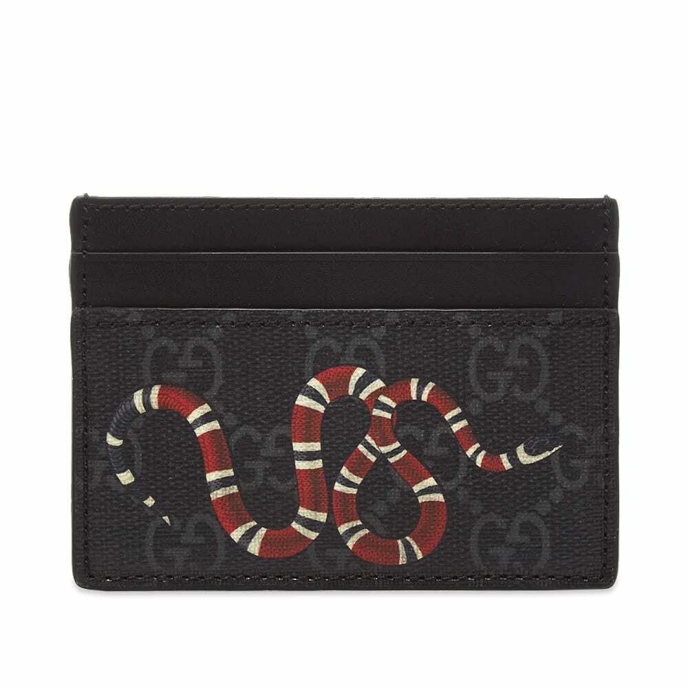 Gucci Gg Supreme Bee-print Wallet in Brown for Men