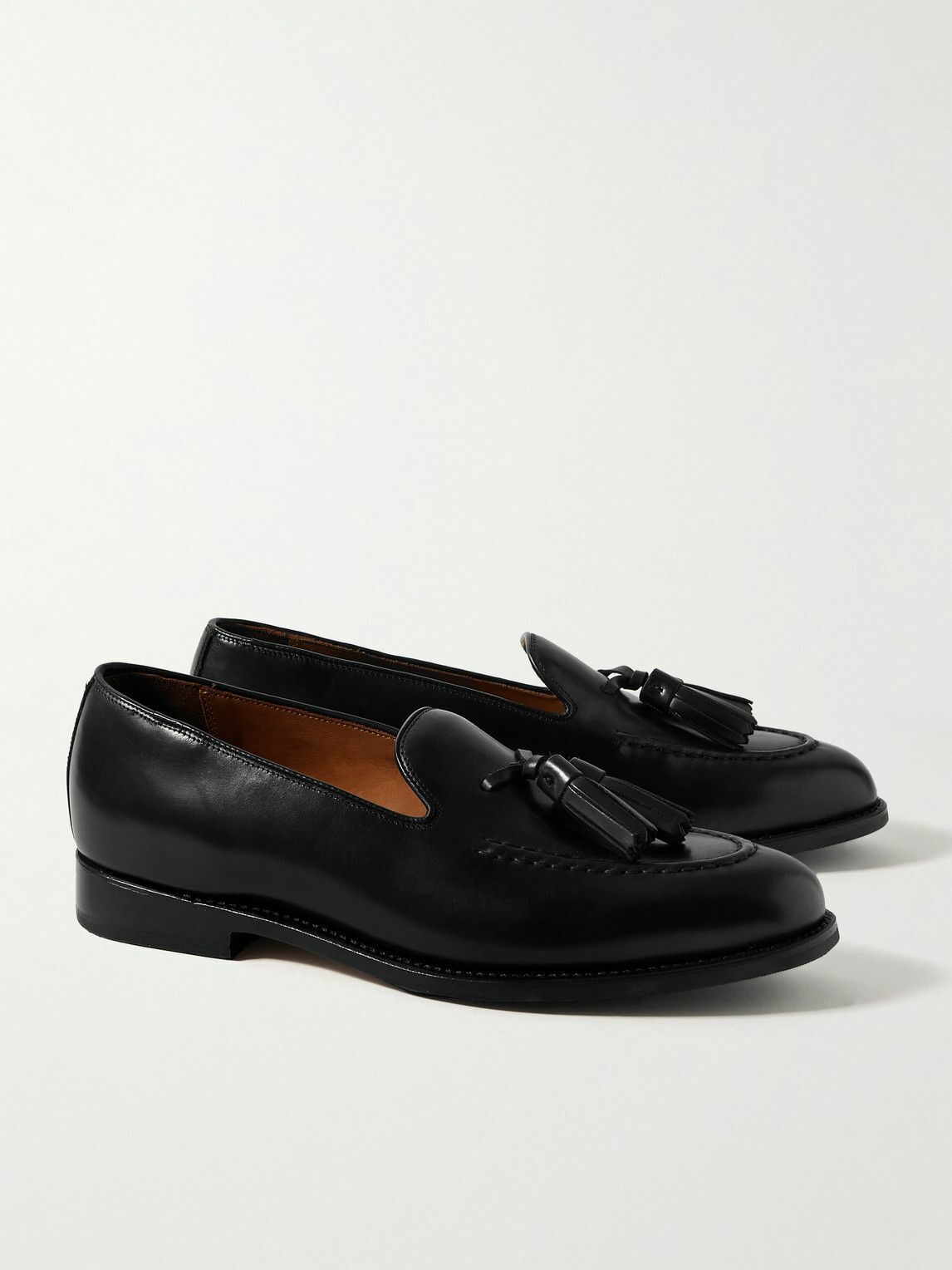 Grenson - Merle Tasselled Leather Loafers - Black Grenson