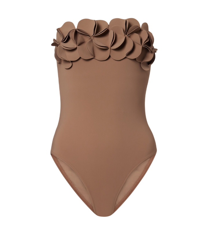 Photo: Karla Colletto Tess floral-appliqué swimsuit