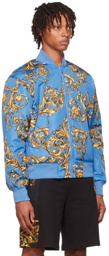 Versace Jeans Couture Blue Garland Reversible Bomber