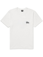 Stussy - Logo-Print Cotton-Jersey T-Shirt - White
