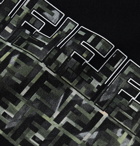 Fendi - Logo-Print Cotton-Blend Jersey Sweatshirt - Black