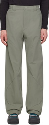 Uncertain Factor Khaki Roll Trousers