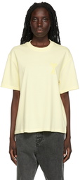 AMI Paris Yellow Ami de Cœur T-Shirt