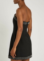 Rebecca Vallance Nyx Crystal-embellished Crepe Mini Dress Black