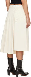 OUR LEGACY Off-White Origami Midi Skirt