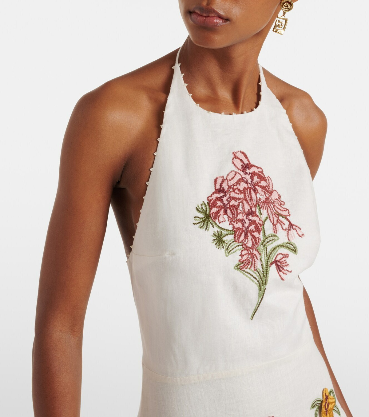 Agua by Agua Bendita Balsa Cordillera floral linen midi dress