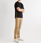 PAUL SMITH - Striped Webbing-Trimmed Organic Cotton-Jersey T-Shirt - Black