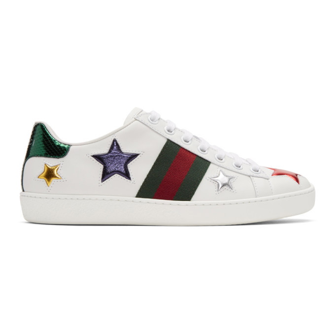 Photo: Gucci White Stars Ace Sneakers