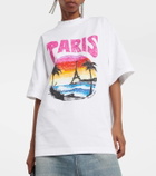 Balenciaga Tropical Paris cotton jersey T-shirt