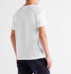 AMI - Logo-Appliquéd Organic Cotton-Jersey T-Shirt - White