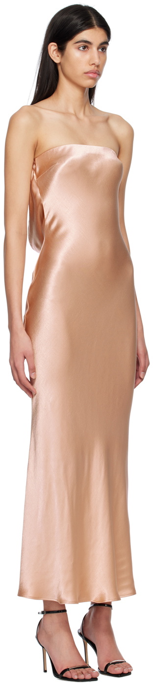 slim fit dress slacks Dreamer Square Neck Dress in Golden main image 0