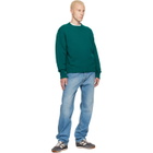 TOM FORD Green Cashmere Wool Crew Neck Sweater