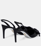 Rene Caovilla Bow-detail satin pumps