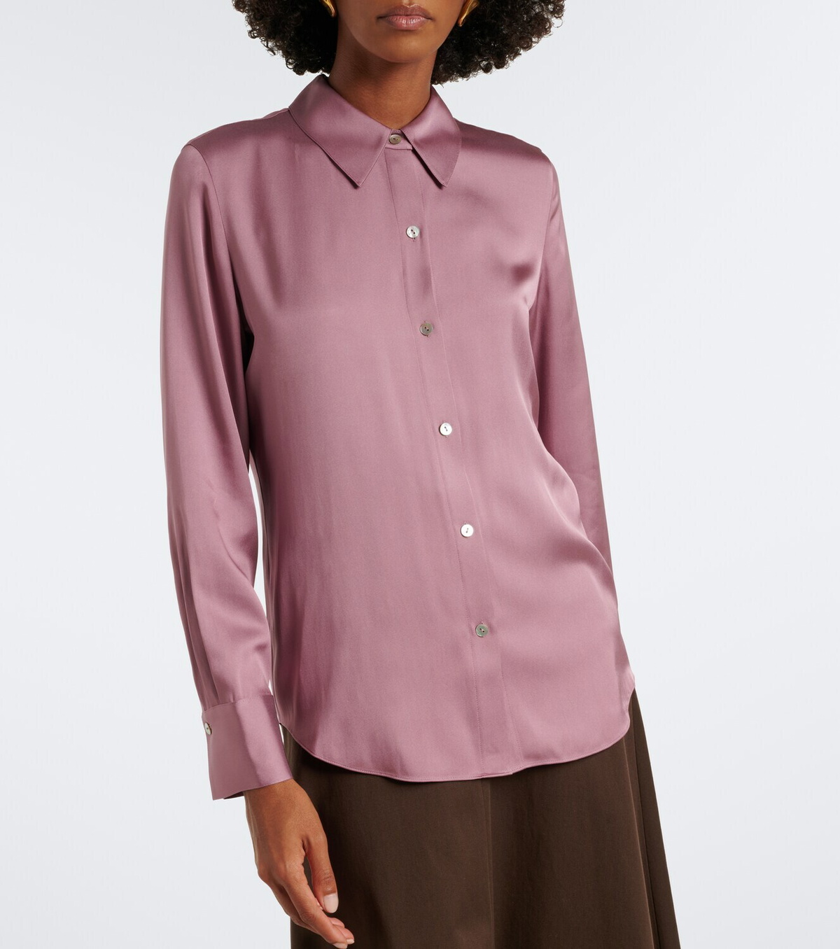 Vince Silk-blend shirt