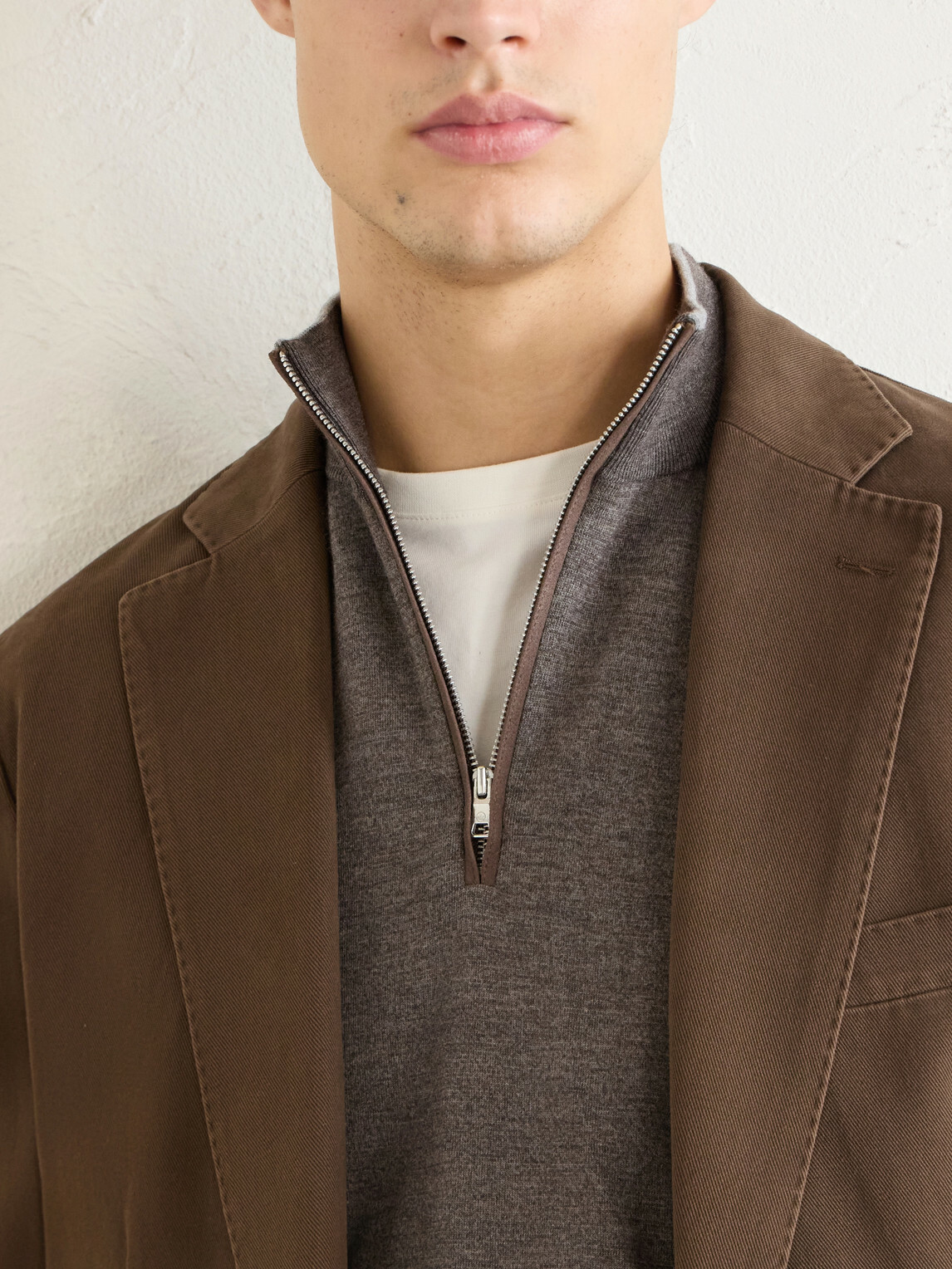 Peter Millar - Excursionist Merino Wool-Blend Half-Zip Sweater - Brown