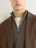 Peter Millar - Excursionist Merino Wool-Blend Half-Zip Sweater - Brown