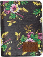 Kenzo Black Pop Bouquet Bifold Wallet