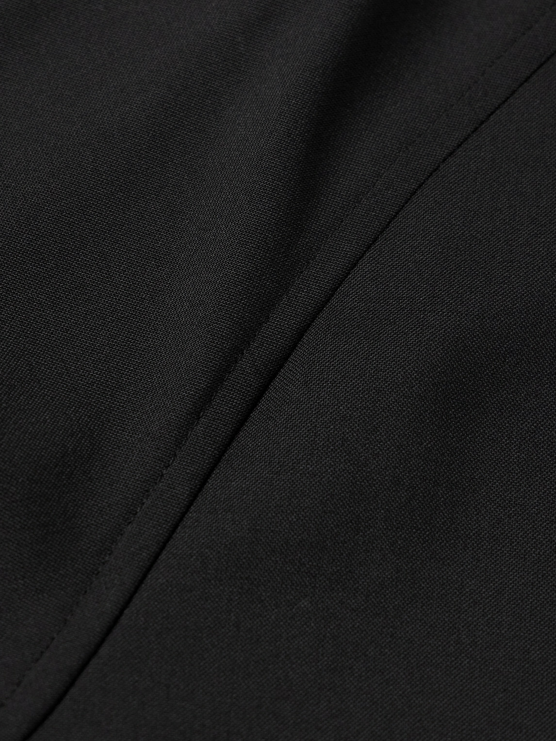 Stòffa - Belted Wool Trench Coat - Black