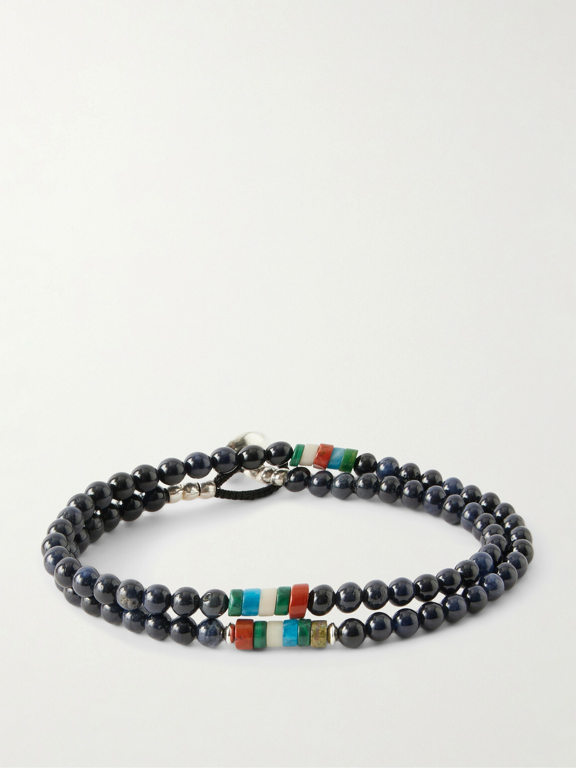 Mikia - Sterling Silver Multi-Stone Beaded Bracelet