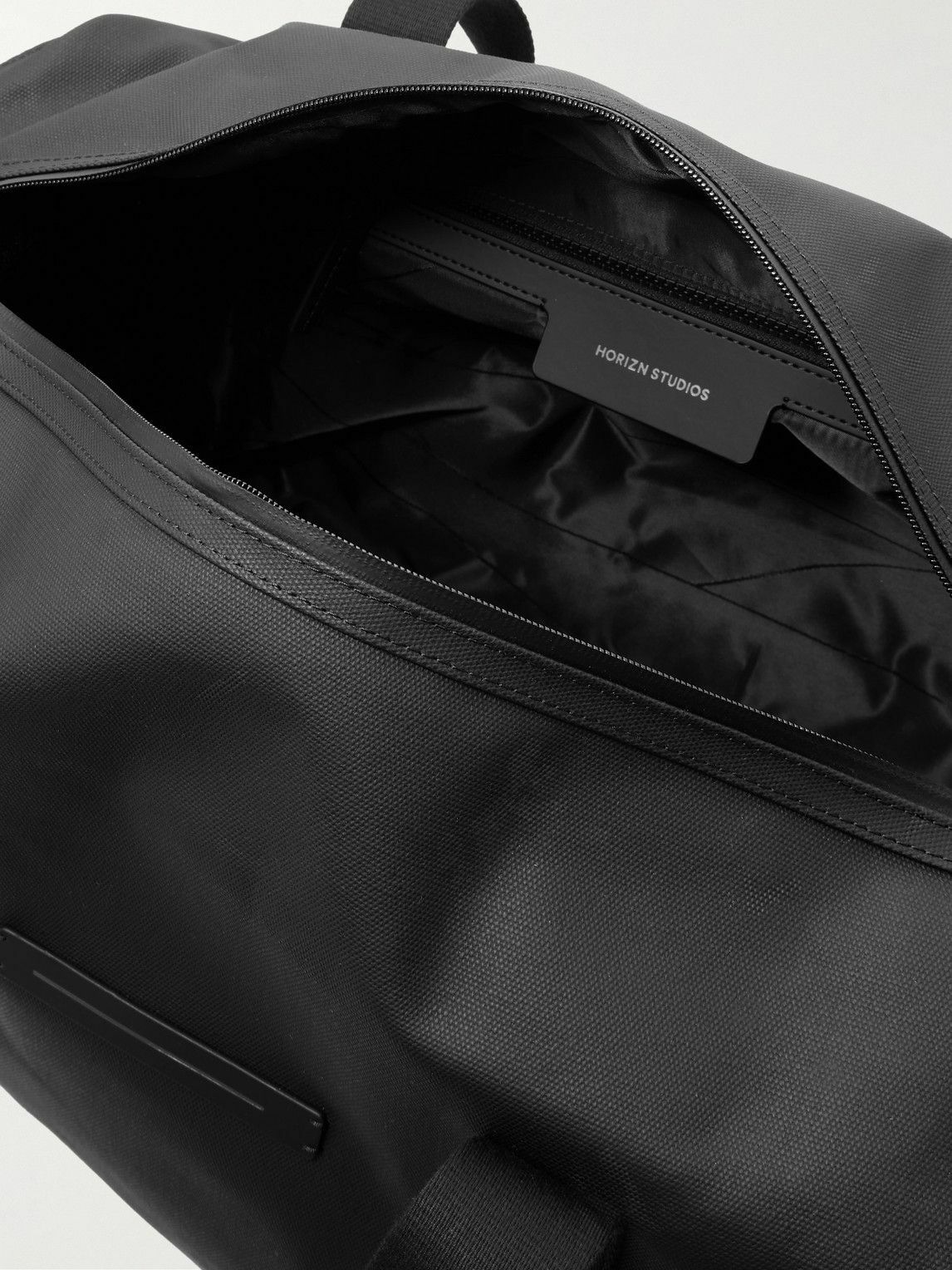 HORIZN STUDIOS - SoFo L Leather and Grosgrain-Trimmed Canvas Weekend Bag