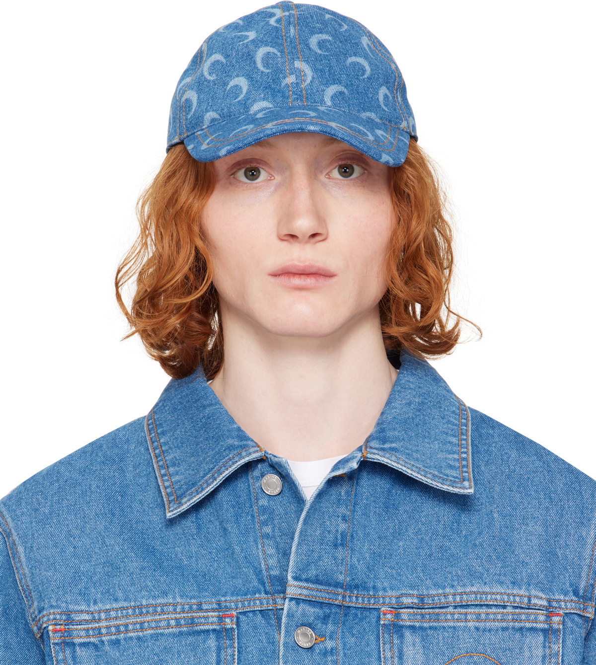 Recycled Moire Baseball Cap • Marine Serre