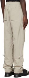 424 Beige Nylon Trousers