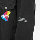 MSFTSrep Men's Trippy Summer Denim Jacket in Black