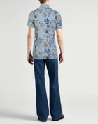 Etro Mens Polo shirt Light in Blue
