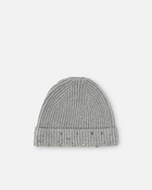 Pinko Ribbed Beanie With Crystals Metallic Silver