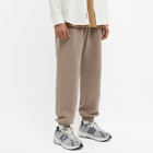 Adidas Men's Trefoil Linear Sweat Pant in Chalky Brown