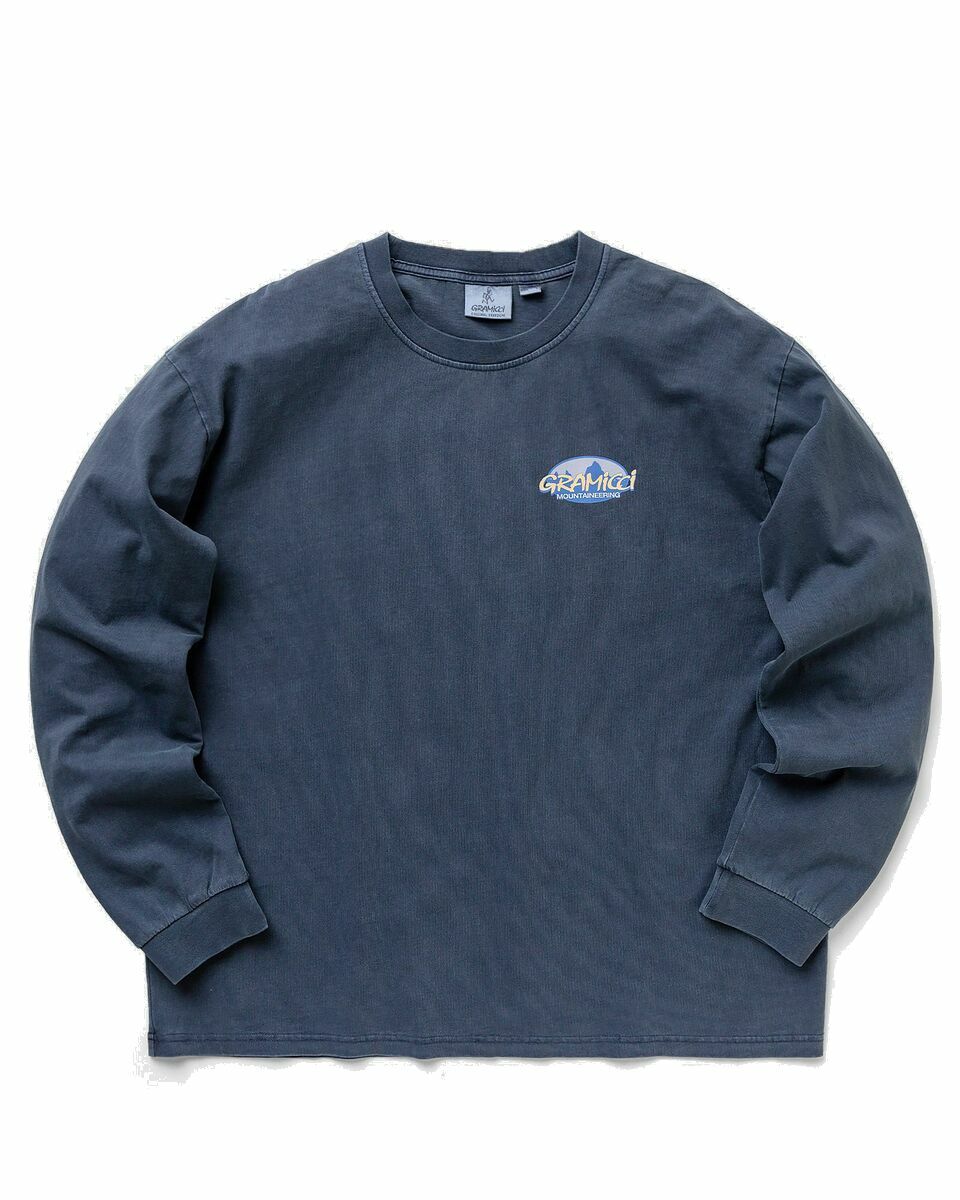 Photo: Gramicci Summit L/S Tee Blue - Mens - Longsleeves