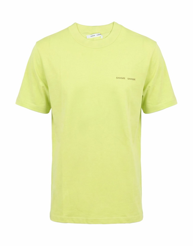 Photo: Samsøe Φ Samsøe Mens T-shirt Light in Green