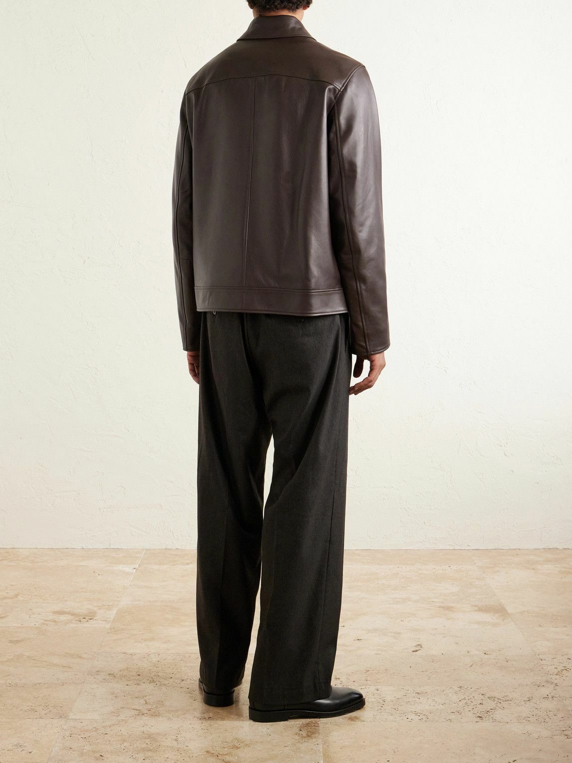 Paul Smith - Leather Jacket - Brown