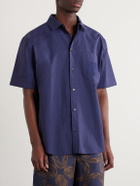 LOEWE - Paula's Ibiza Logo-Embroidered Cotton-Blend Shirt - Blue