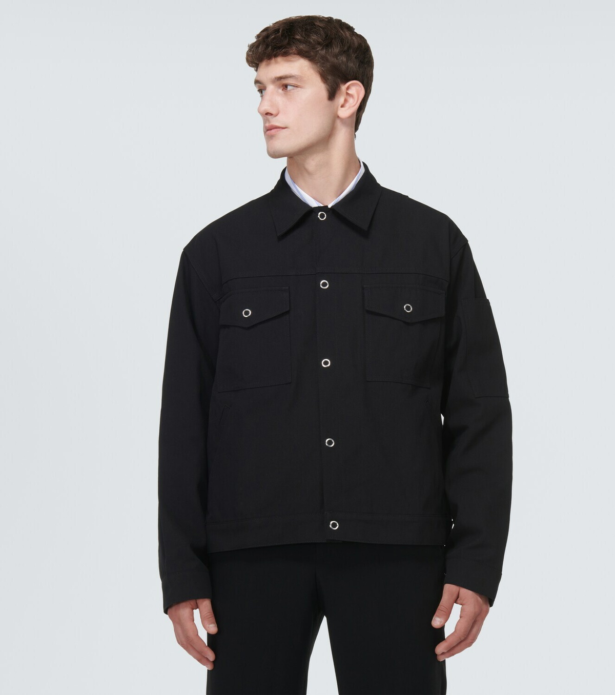 Acne Studios Cotton-blend twill overshirt Acne Studios