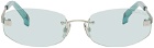 Acne Studios Silver Rimless Sunglasses