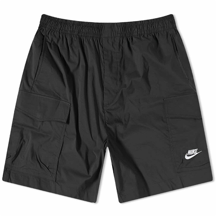 Photo: Nike Men's Woven Utility Shorts in Black/White