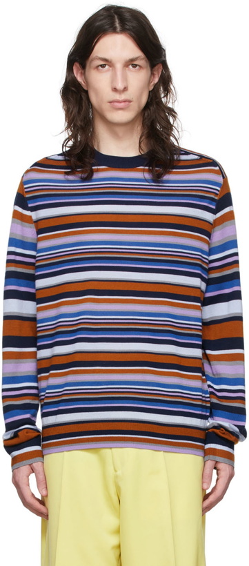 Photo: PS by Paul Smith Blue Merino Wool Sweater