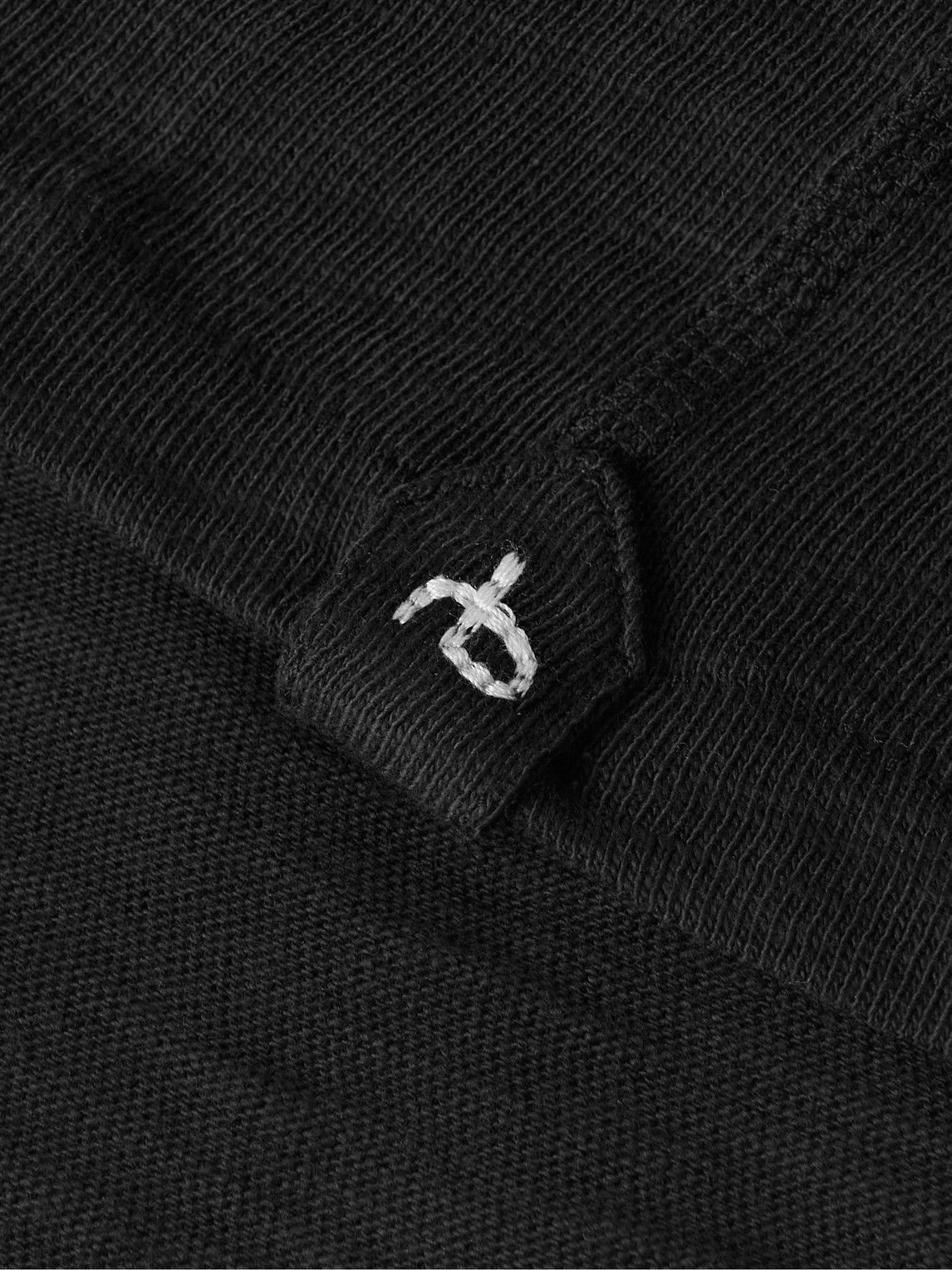Rag & Bone - Cotton-Jersey Henley T-Shirt - Black