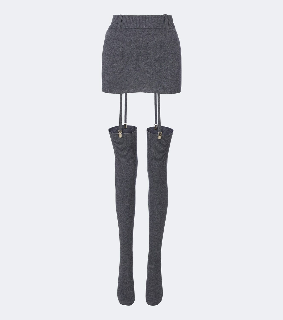 Aya Muse Costa miniskirt and over-the-knee socks set