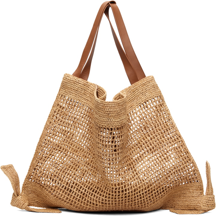 Photo: HEREU Beige Cador Raffia Mesh Tote