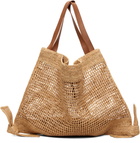 HEREU Beige Cador Raffia Mesh Tote