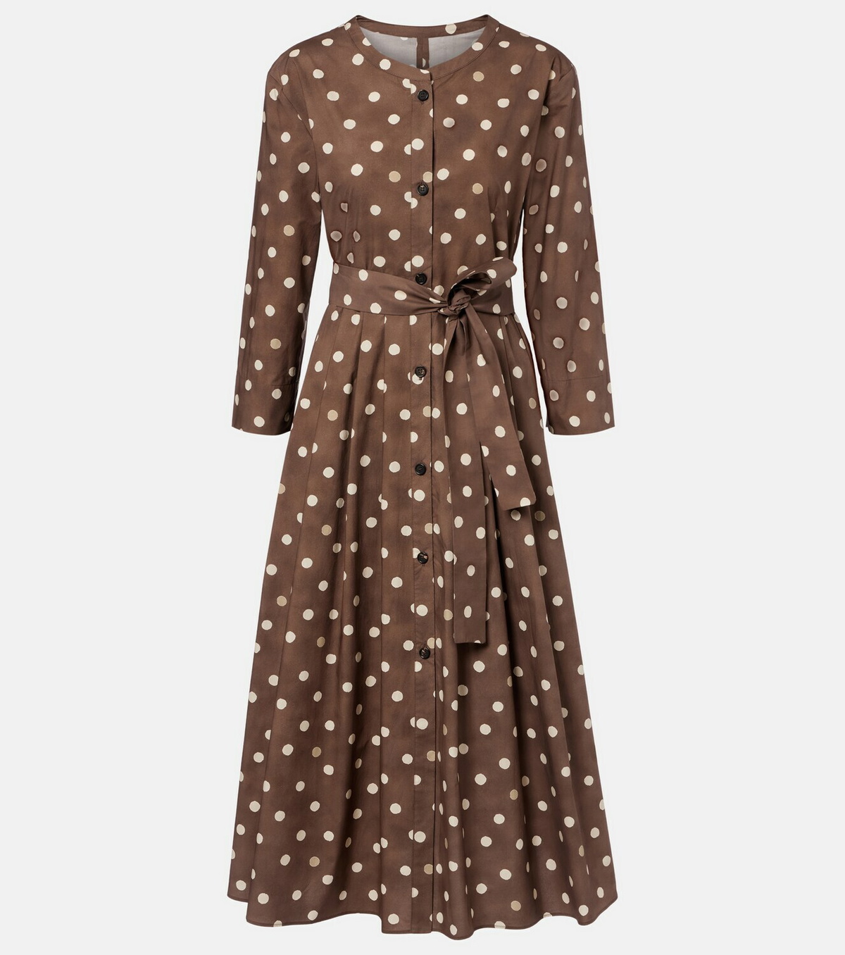 'S Max Mara Pesche polka-dot cotton shirt dress