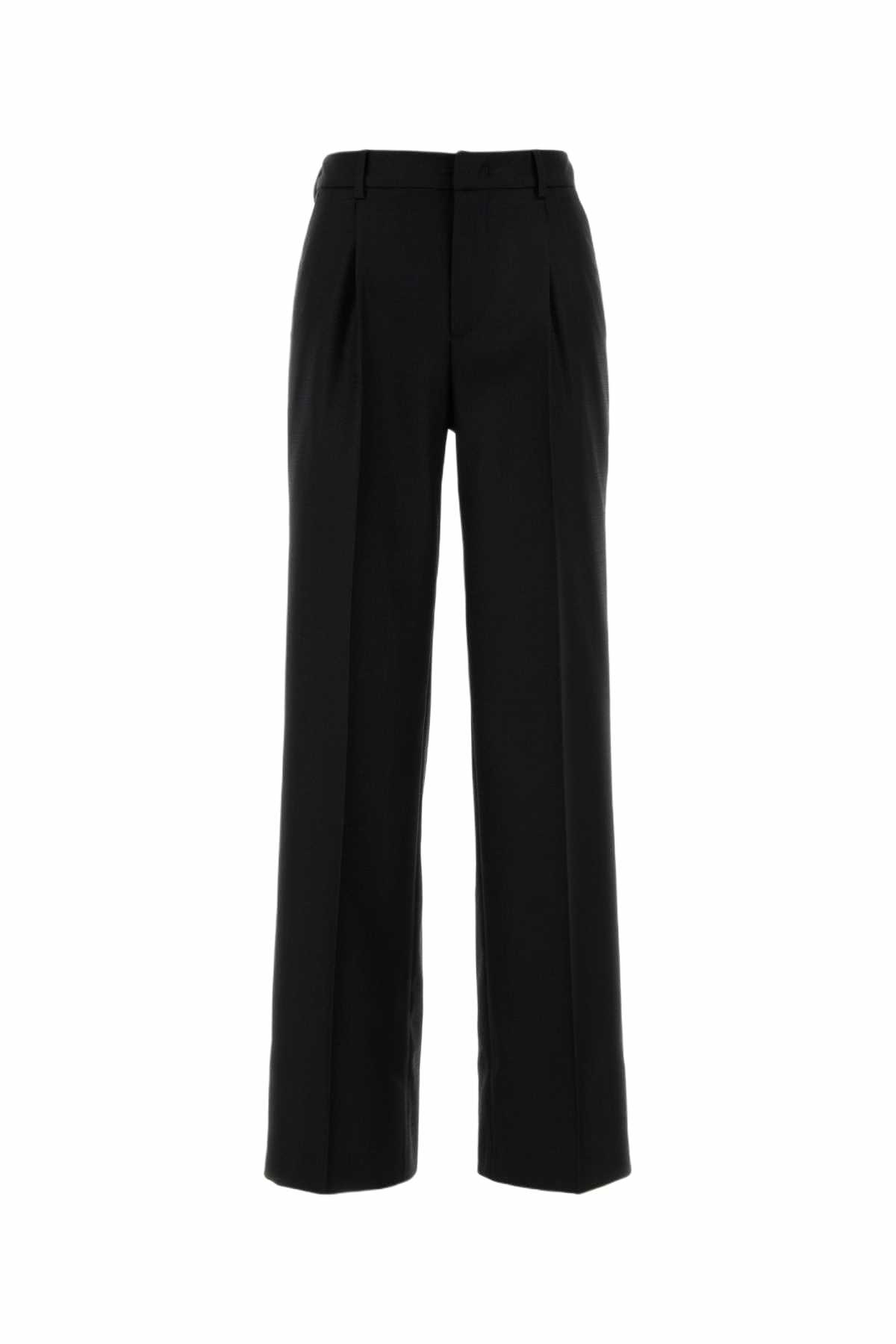 PT Torino Black Wool Blend Lola Pant