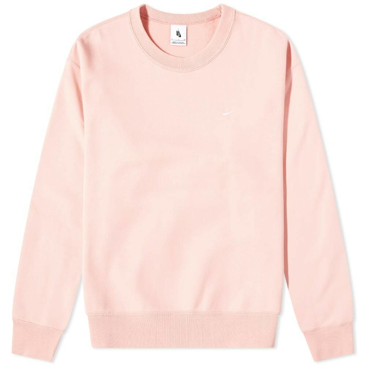 Photo: Nike Men's NRG Crew Sweat in Bleached Coral/White