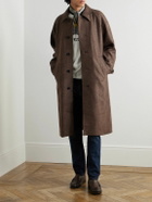 Nudie Jeans - Will Houndstooth Wool-Blend Coat - Brown