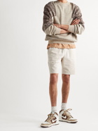 Folk - Straight-Leg Linen and Cotton-Blend Shorts - Neutrals