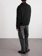 Corridor - Straight-Leg Garment-Dyed Stretch-Cotton Twill Trousers - Black