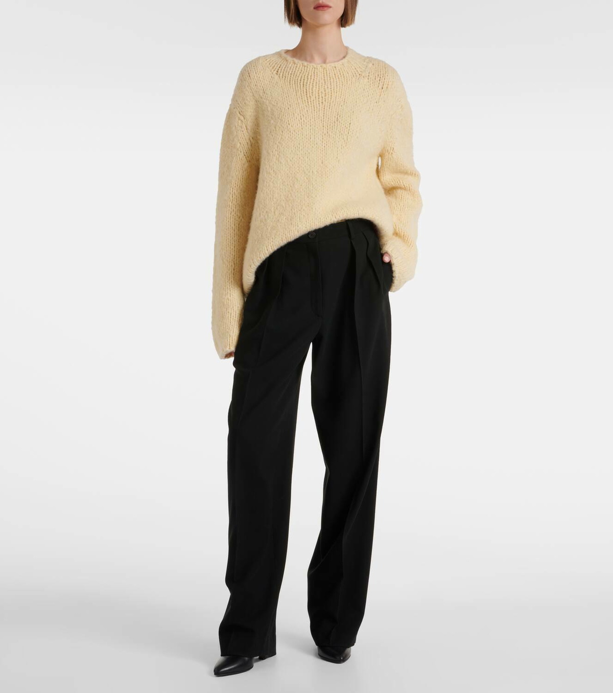The Row Igor wool-blend wide-leg pants The Row